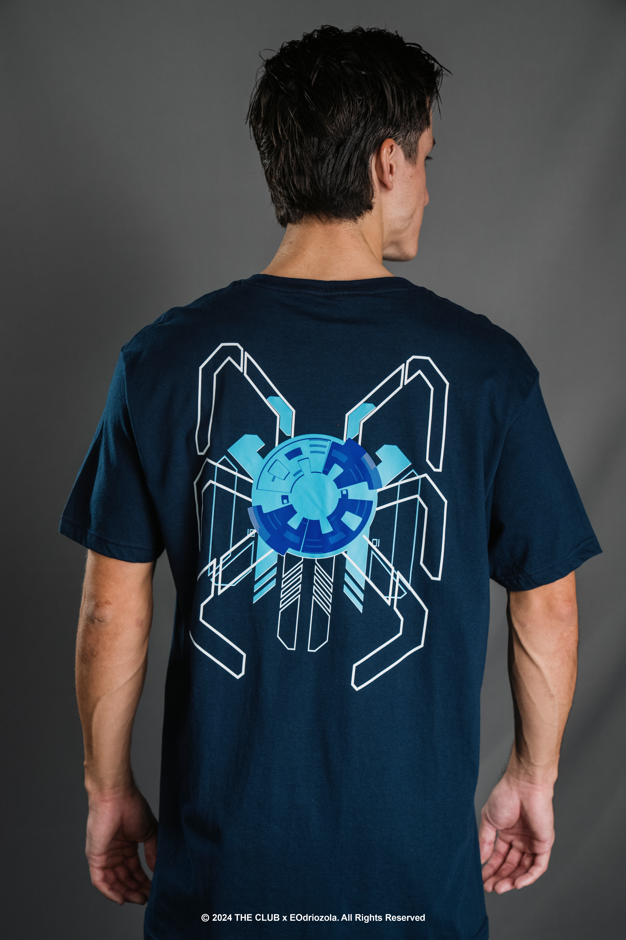 T-shirt Azul Marino Adulto - EO "Spider"