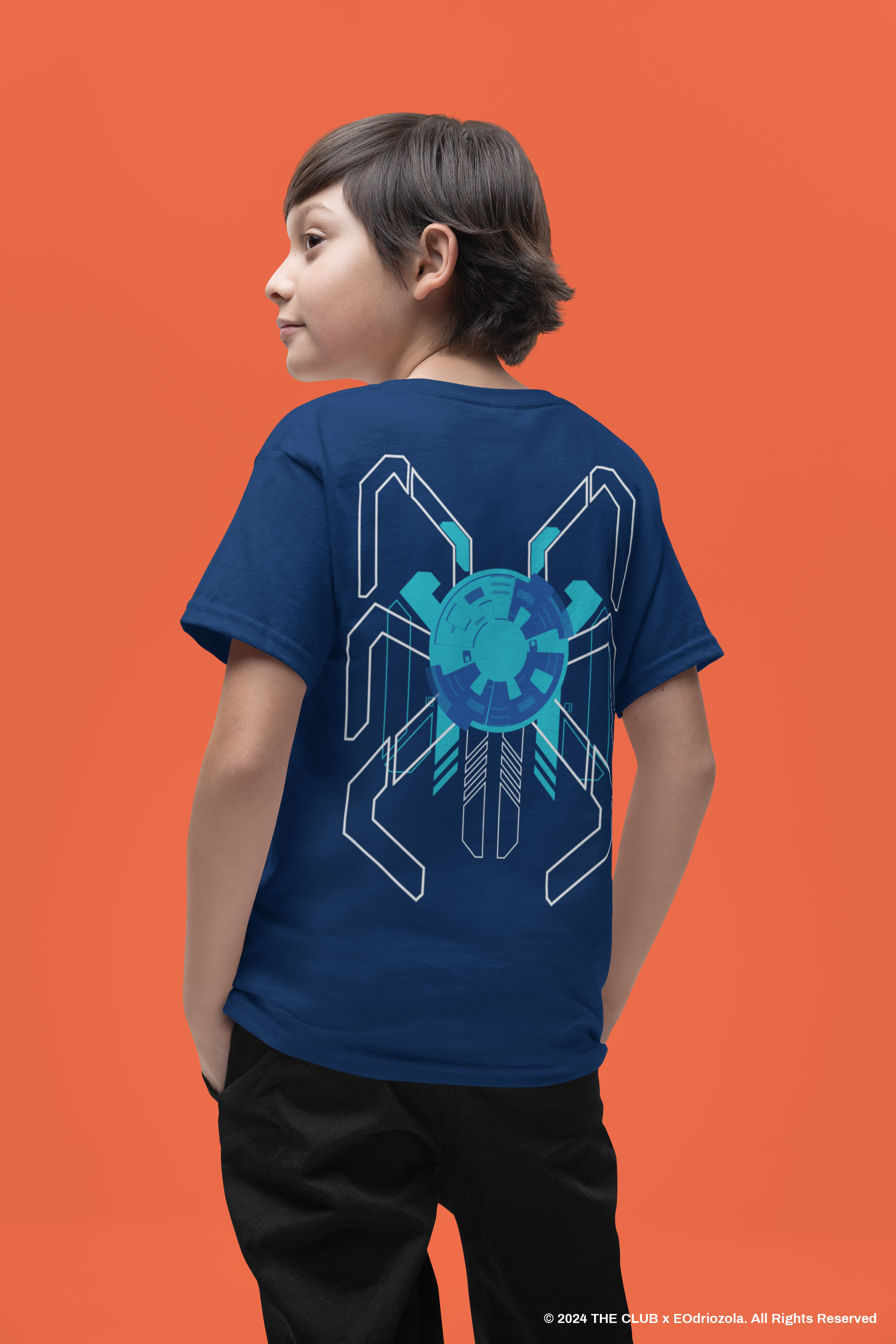 T-shirt Azul Marino Niño - EO "Spider"